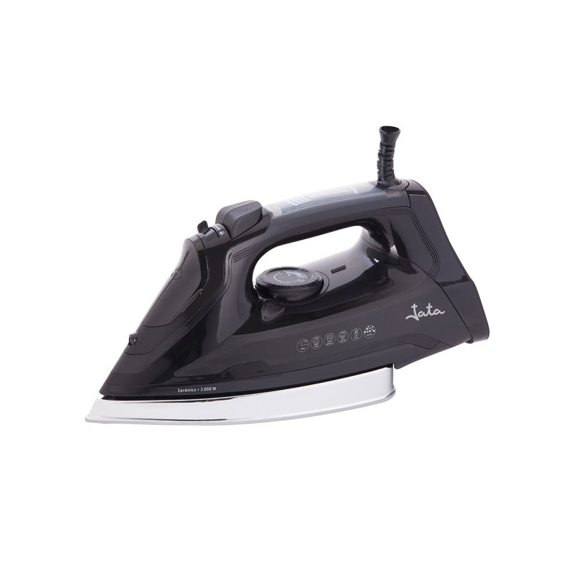 JATA PL622C plancha Plancha vapor-seco Suela de cerámica 3000 W Negro