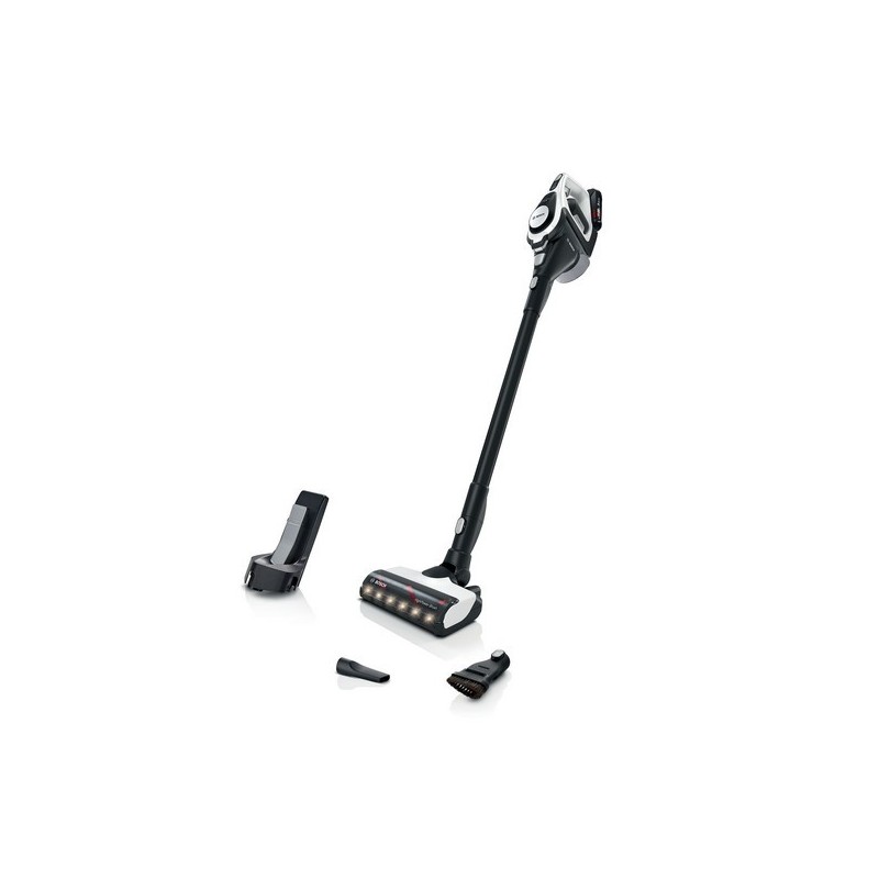 Bosch Serie 8 BBS8213W aspiradora de pie y escoba eléctrica Aspiradora escoba 2 en 1 Batería Secar Sin bolsa Blanco 3 Ah