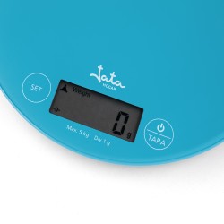 JATA HBAL7230 báscula de cocina Verde azulado Encimera Alrededor Báscula electrónica de cocina