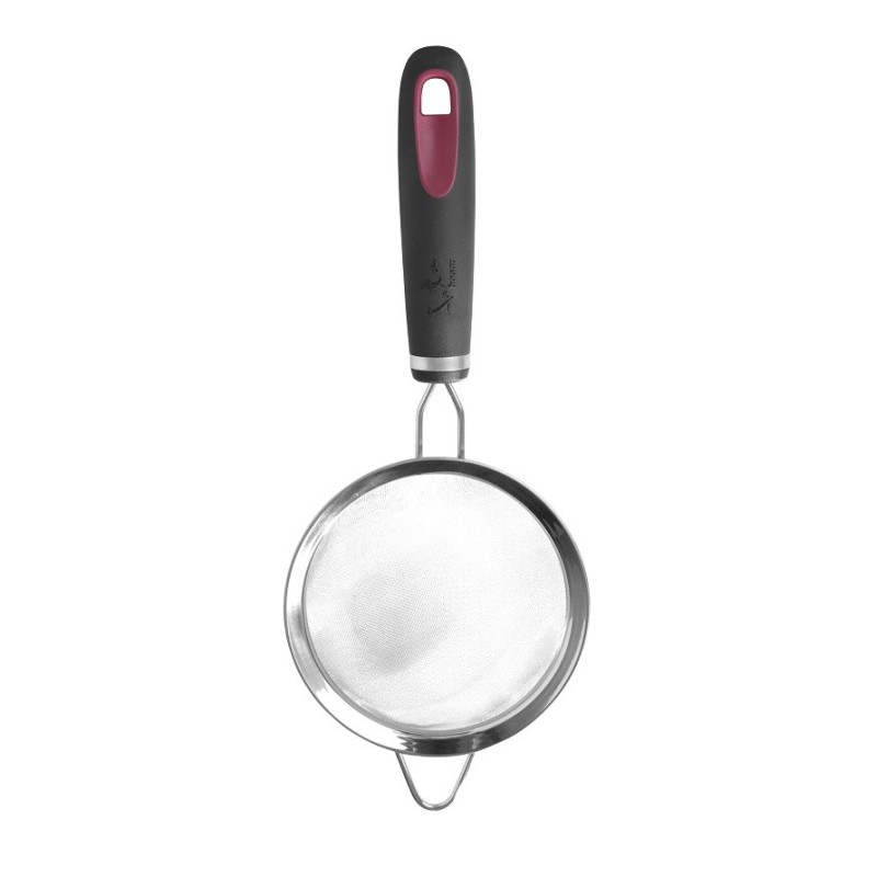 JATA AC25 Tamiz de cocina Acero inoxidable, Caucho termoplástico (TPR) 12 cm