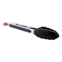 JATA AC35 pinza de cocina Silicona, Acero inoxidable Silicona