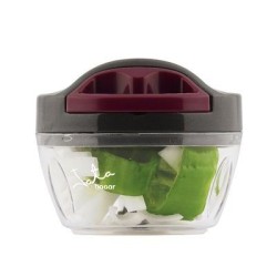 JATA AC57E picadora manual de alimentos Negro, Transparente
