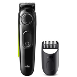 Braun BeardTrimmer BT3322 depiladora para la barba AC Batería 40 1 cm Mojado y seco Negro