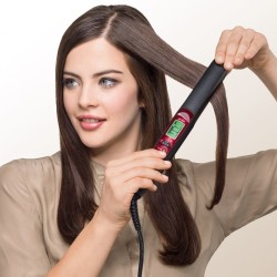 Braun Satin Hair 7 ST750 Utensilio de peinado Plancha de pelo Caliente Negro, Borgoña 2 m