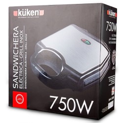 Küken Sandwichera Eléctrica Inox 750w