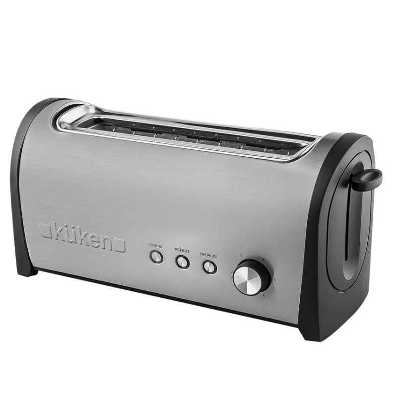 Küken 33623 tostadora 6 1 rebanada(s) 1000 W Negro, Acero inoxidable