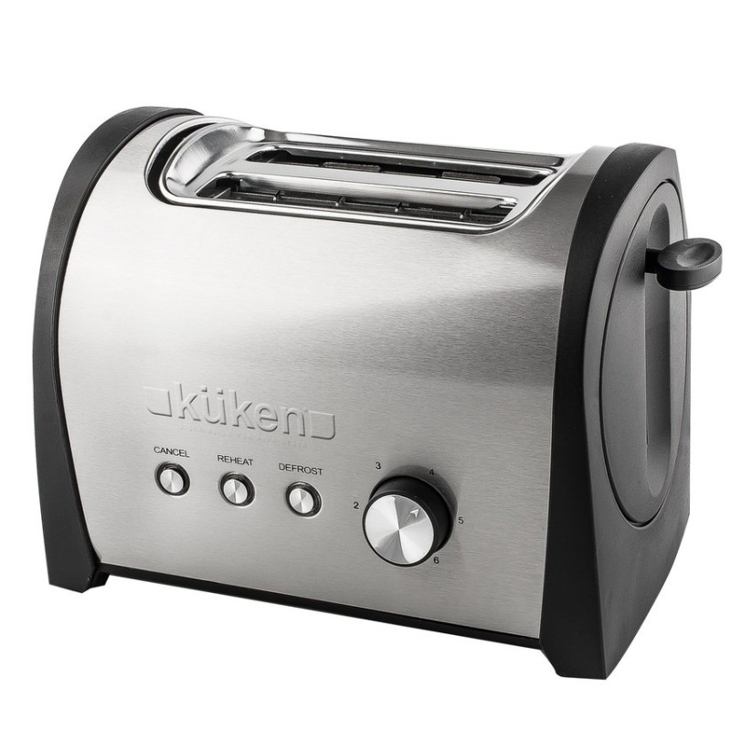 Küken 33621 tostadora 6 2 rebanada(s) 800 W Acero inoxidable