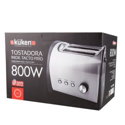 Küken 33621 tostadora 6 2 rebanada(s) 800 W Acero inoxidable