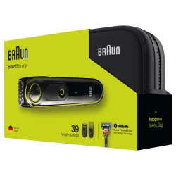 Braun 81703319 depiladora para la barba AC Batería 39 2 cm Negro, Verde
