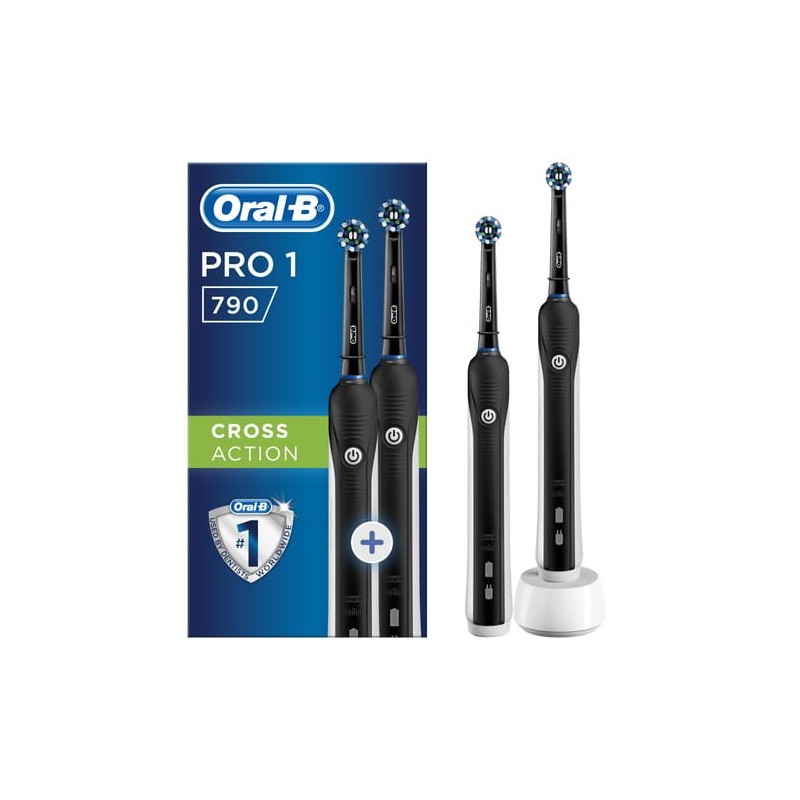 Oral-B PRO 790 CrossAction Adulto Cepillo dental oscilante Negro, Blanco