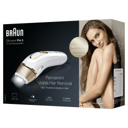 Braun Silk-expert Pro IPL PL5054 Luz pulsada intensa (IPL) Oro, Blanco