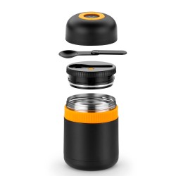 BRA Efficient A198101 termo 0,5 L Negro, Naranja