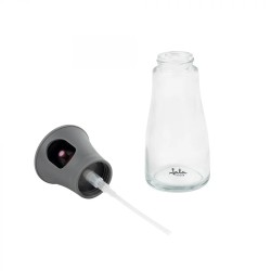 JATA HACC4545 dispensador de aceite vinagre 0,15 L Botella Vidrio, Polipropileno (PP) Gris, Transparente