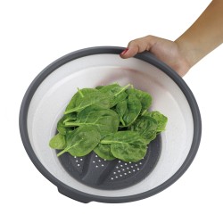 JATA HACC4530 tapa para alimentos Gris, Blanco Alrededor Cubrealimentos
