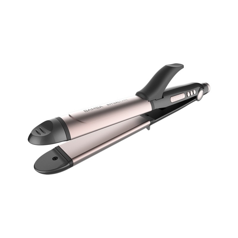 Cecotec Bamba RitualCare 1000 Ceramic 2in1 Plancha de pelo Caliente Gris, Rosa 82 W 2 m