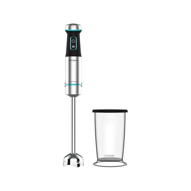 Cecotec Power TitanBlack 1200 XL 0,8 L Batidora de inmersión 1200 W Negro, Plata