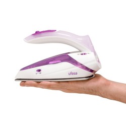 Ufesa PV0500 Plancha vapor-seco Suela de acero inoxidable 1100 W Púrpura, Blanco