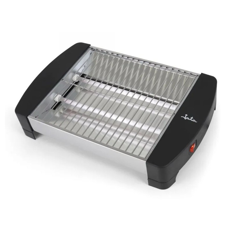 JATA TT1587 tostadora 400 W Negro, Acero inoxidable