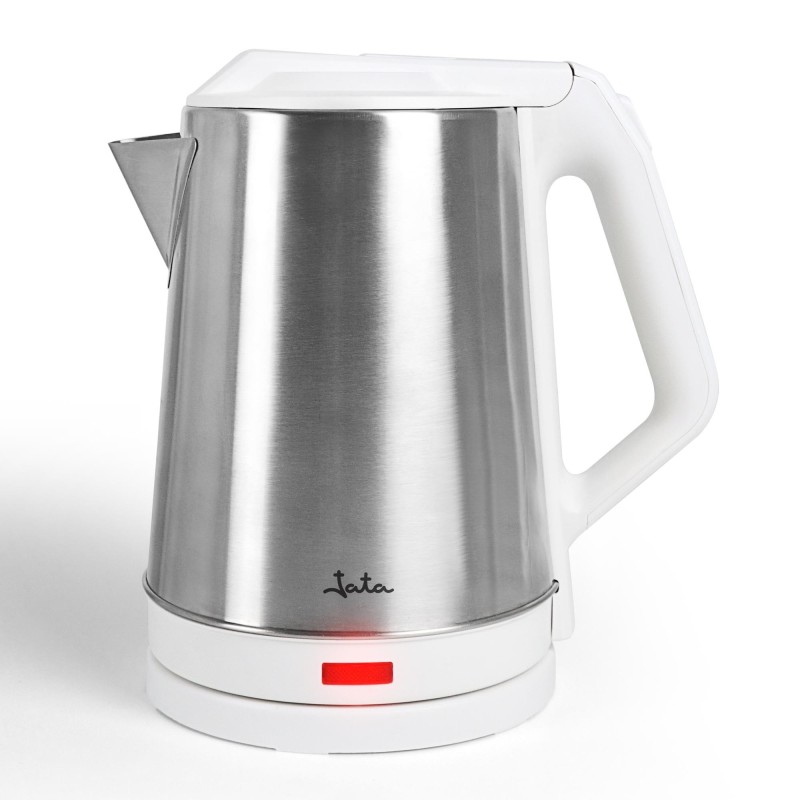JATA JEHA1723 tetera eléctrica 2 L 1500 W Acero inoxidable, Blanco