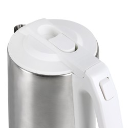 JATA JEHA1723 tetera eléctrica 2 L 1500 W Acero inoxidable, Blanco