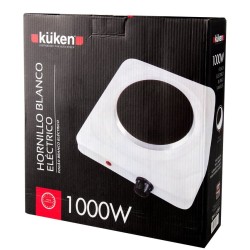 Küken Hornillo Eléctrico Blanco 1 Fuego 1000w