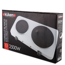Küken 33669 hobs Blanco Encimera Hornillo eléctrico   Placa eléctrica 2 zona(s)