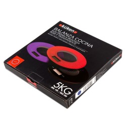 Küken Balanza Cocina Redonda Roja 5kg