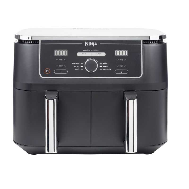 Ninja AF400EU freidora Doble 9,5 L Independiente 2470 W Freidora de aire caliente Negro
