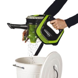 Polti Forzaspira Slim SR110 Aspiradora escoba 2 en 1 Batería Secar HEPA Sin bolsa Negro, Cal, Metálico