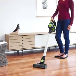 Polti Forzaspira Slim SR110 Aspiradora escoba 2 en 1 Batería Secar HEPA Sin bolsa Negro, Cal, Metálico