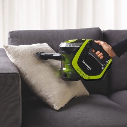 Polti Forzaspira Slim SR110 Aspiradora escoba 2 en 1 Batería Secar HEPA Sin bolsa Negro, Cal, Metálico
