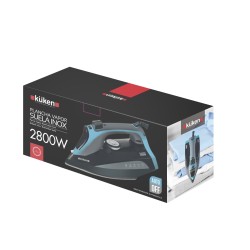 Küken 34092 plancha Plancha vapor-seco Suela de acero inoxidable 2800 W Negro, Azul
