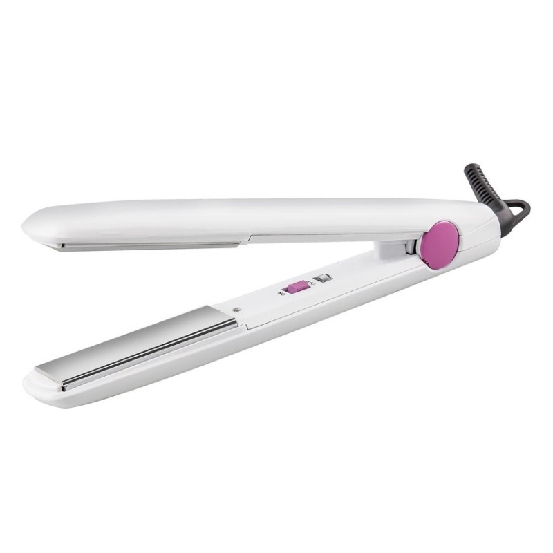 Küken 33929 Utensilio de peinado Plancha de pelo Rosa, Blanco 35 W 2 m