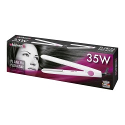 Küken 33929 Utensilio de peinado Plancha de pelo Rosa, Blanco 35 W 2 m