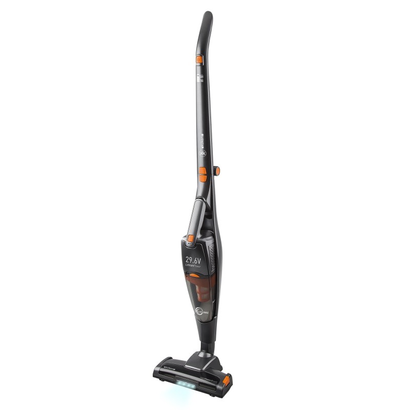Küken 33861 aspiradora de pie y escoba eléctrica Aspiradora escoba 2 en 1 Batería Secar Ciclónico, HEPA 0,5 L Gris, Naranja