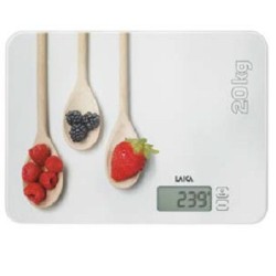 Laica KS5020 báscula de cocina Multicolor, Blanco Encimera Rectángulo Báscula electrónica de cocina