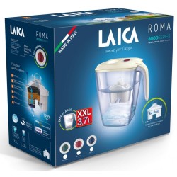 Laica Roma Filtro de agua para jarra 3,7 L Azul, Crema de color
