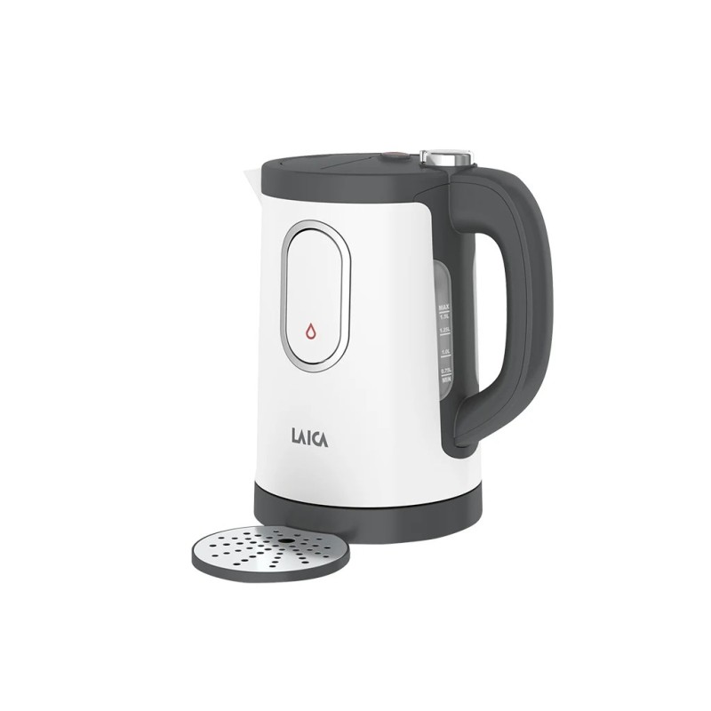 Laica Dual Flo tetera eléctrica 1,5 L 2400 W Gris, Blanco