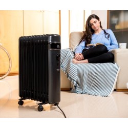 Taurus Agadir 2500 Interior Negro 2000 W Radiador de aceite eléctrico
