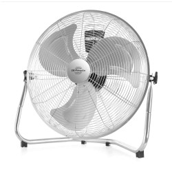 Orbegozo PW 0851 ventilador Negro, Acero inoxidable