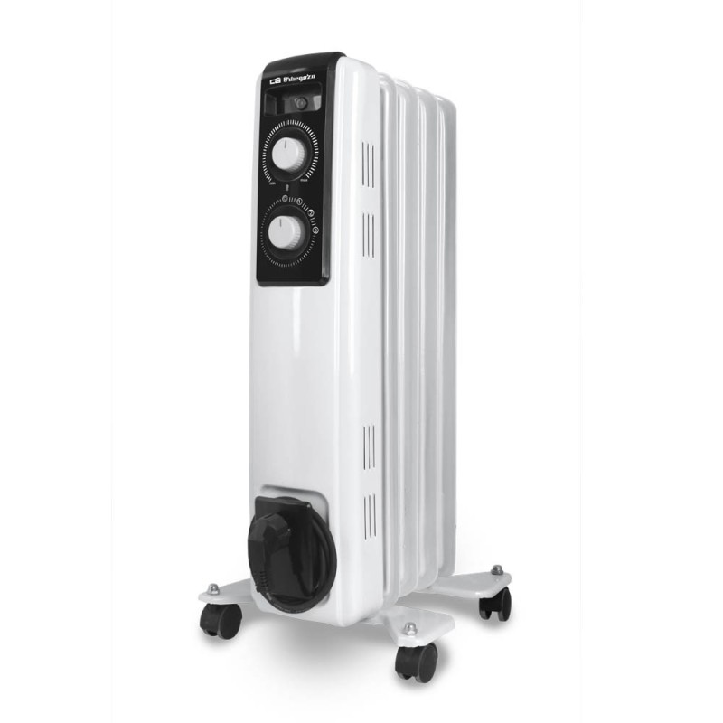 Orbegozo RF-1000 calefactor eléctrico Interior Negro, Blanco 1000 W Radiador de aceite eléctrico