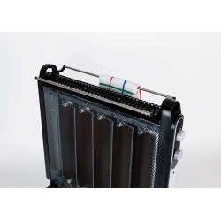 JATA RD227N calefactor eléctrico Interior Negro 2000 W