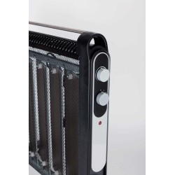 JATA RD227N calefactor eléctrico Interior Negro 2000 W