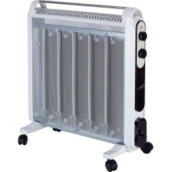 JATA RD227B calefactor eléctrico Interior Negro, Blanco 2000 W