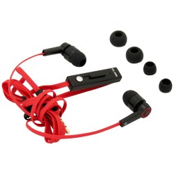 ELBE AUR10MIC auricular y casco Auriculares Alámbrico Dentro de oído Llamadas Música Rojo