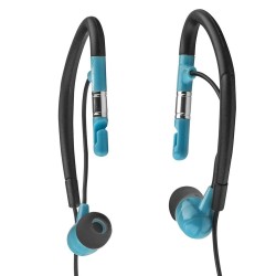 ELBE AU-009-DEP auricular y casco Auriculares Alámbrico gancho de oreja Música Negro, Azul