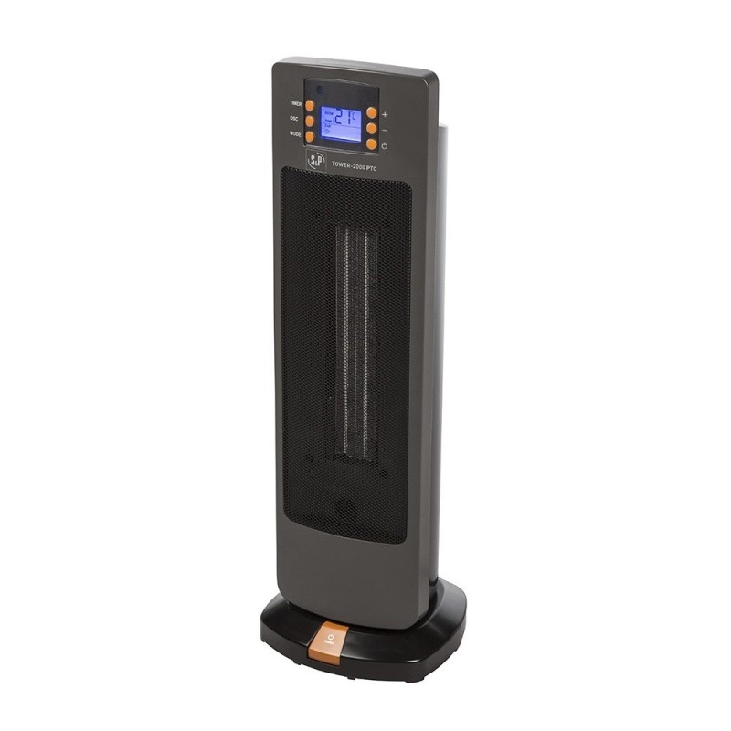Soler & Palau TOWER-2000 PTC calefactor eléctrico Interior Negro 2000 W Ventilador eléctrico