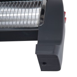 JATA JCES2201 calefactor eléctrico Interior Gris 1200 W Calefactor eléctrico de cuarzo