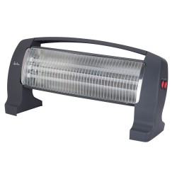 JATA JCES2201 calefactor eléctrico Interior Gris 1200 W Calefactor eléctrico de cuarzo