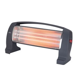 JATA JCES2201 calefactor eléctrico Interior Gris 1200 W Calefactor eléctrico de cuarzo